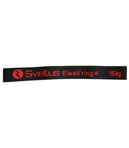 Afbeeldingen van Circulaire elastische band 15 kg - Zwart - Sveltus