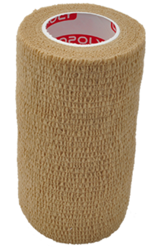 Afbeeldingen van Zelfklevend elastisch verband 10 cm - Beige