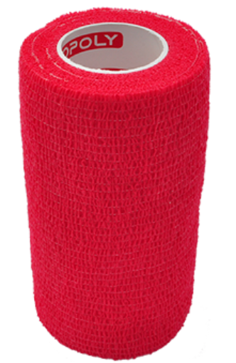 Afbeeldingen van Zelfklevend elastisch verband 10 cm - Rood