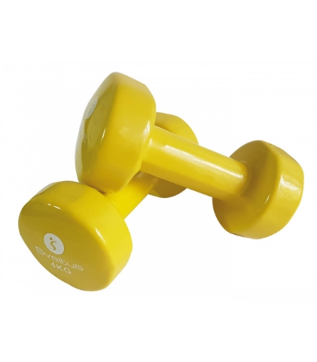 Afbeeldingen van Set van epoxy-gecoate dumbbells 2 x 4 kg