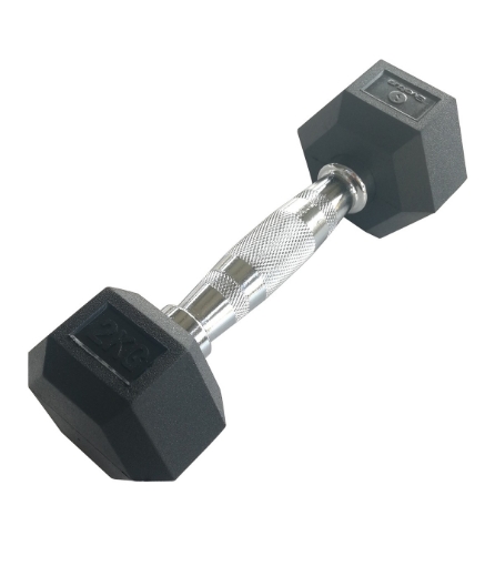 Afbeeldingen van Hexagonale dumbbell 2kg - Dumbbell