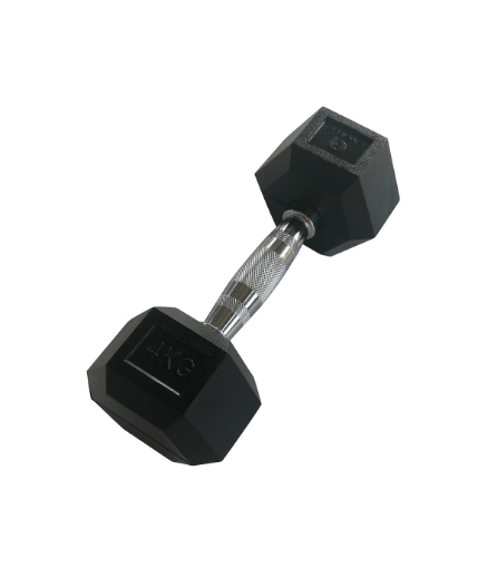 Afbeeldingen van Hexagonale dumbbell 4kg - Dumbbell