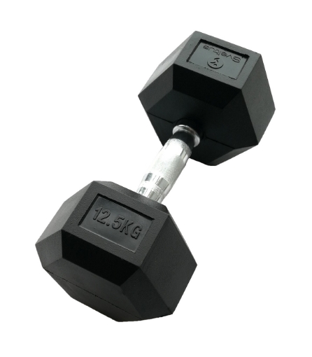 Afbeeldingen van Hexagonale dumbbell 12.5 kg - Dumbbell