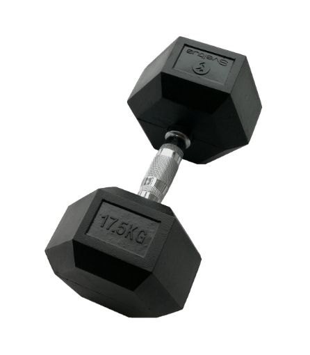 Afbeeldingen van Hexagonale dumbbell 17.5 kg - Dumbbell