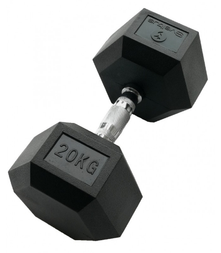 Afbeeldingen van Hexagonale dumbbell 20 kg - Dumbbell