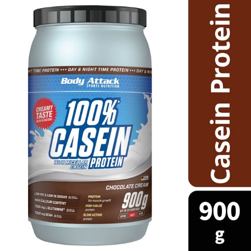 Afbeeldingen van CASEÏNE PROTEÏNE 100% - 900G CHOCOLADE BODY ATTACK