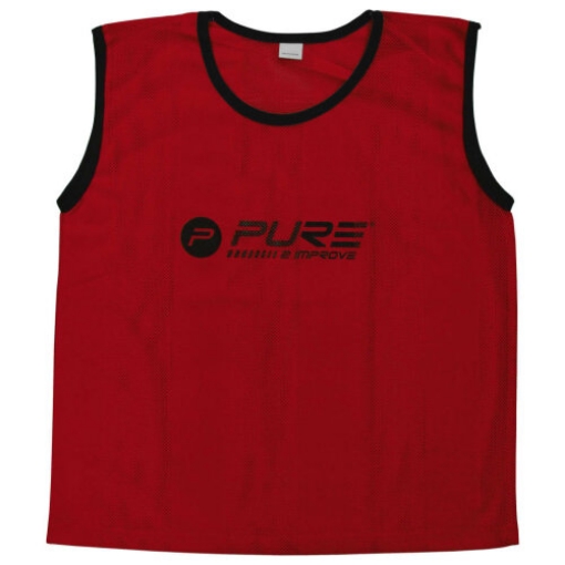 Afbeeldingen van Set junior training tanktops - 4 stuks, rood, P2I