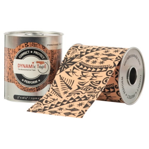 Afbeeldingen van DYNAMIC TAPE ZWART TATTOO 7.5cm x 5m