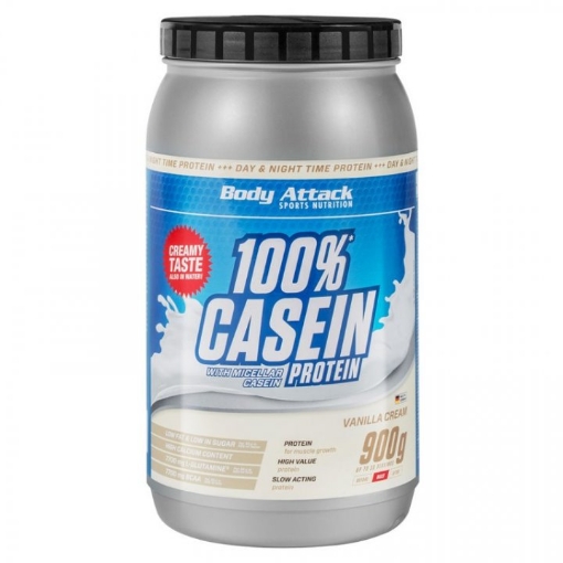 Afbeeldingen van CASEÏNE PROTEÏNE 100% - 900G VANILLE BODY ATTACK