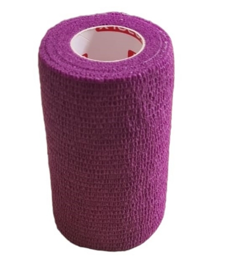 Afbeeldingen van Zelfklevend elastisch verband 10 cm - Violet