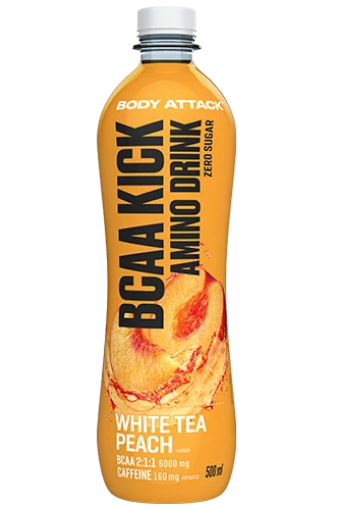 Afbeeldingen van BCAA KICK Witte Thee Perzik - 500ml Body Attack