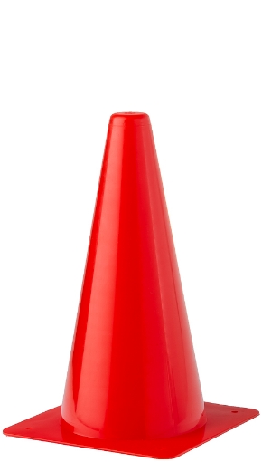 Afbeeldingen van Plastic Trainingskegel 30cm - Rood - Teamsport