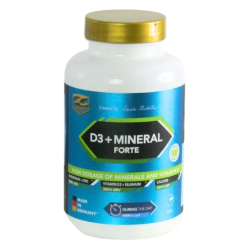 Afbeeldingen van D3 + MINERALEN FORTE - 60 Capsules Z-Konzept