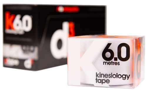 Afbeeldingen van K6.0 Kinesiologische Tape Wit 5cm x 6m - d3Tape