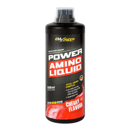 Afbeeldingen van My Supps Power Amino Vloeistof - 1L Kers - Body Attack