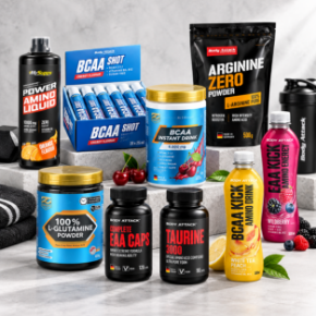 Afbeelding voor categorie Aminozuren – BCAA, EAA & vloeibare formules